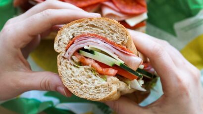 subway sandwich for the fresh moves campaign