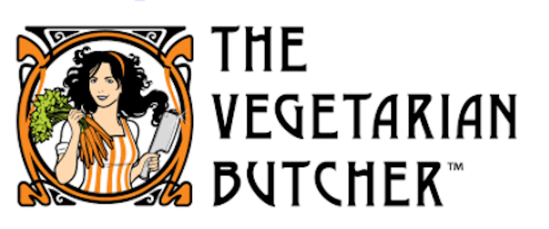 the vegetarian butcher logo